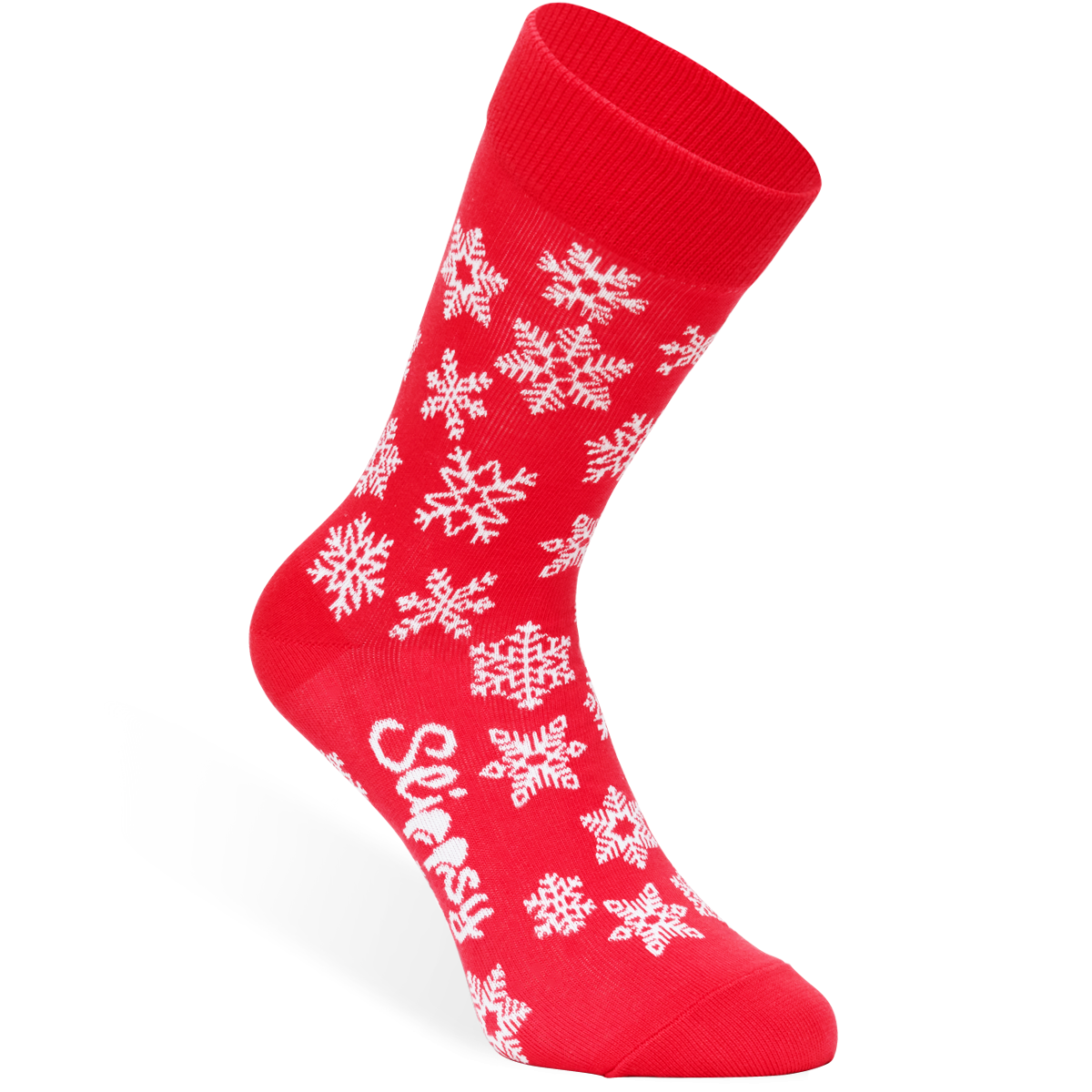 E-shop Slippsy Red Snowflake socks/35-38