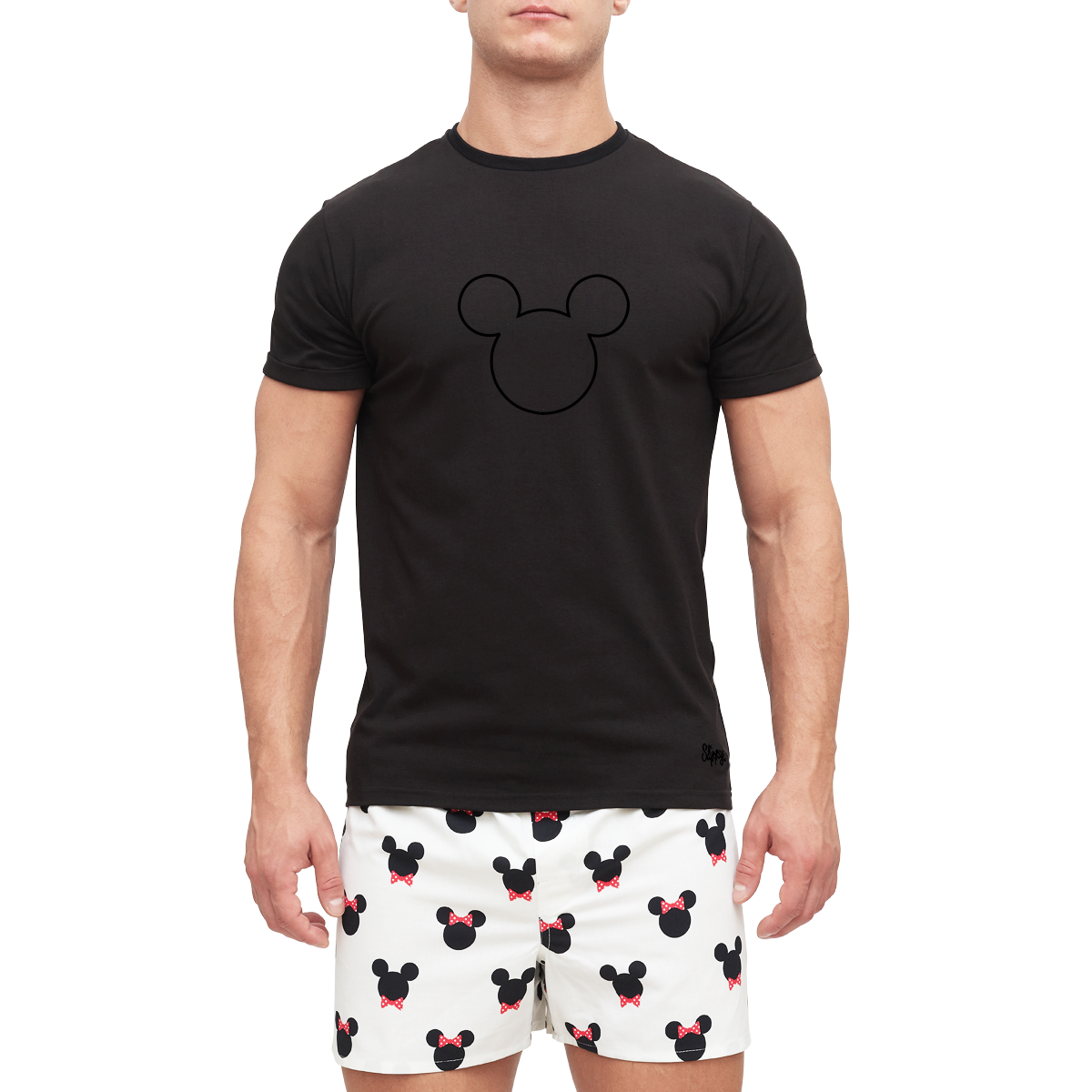 E-shop Slippsy Pánske tričko Mouse čierne/L