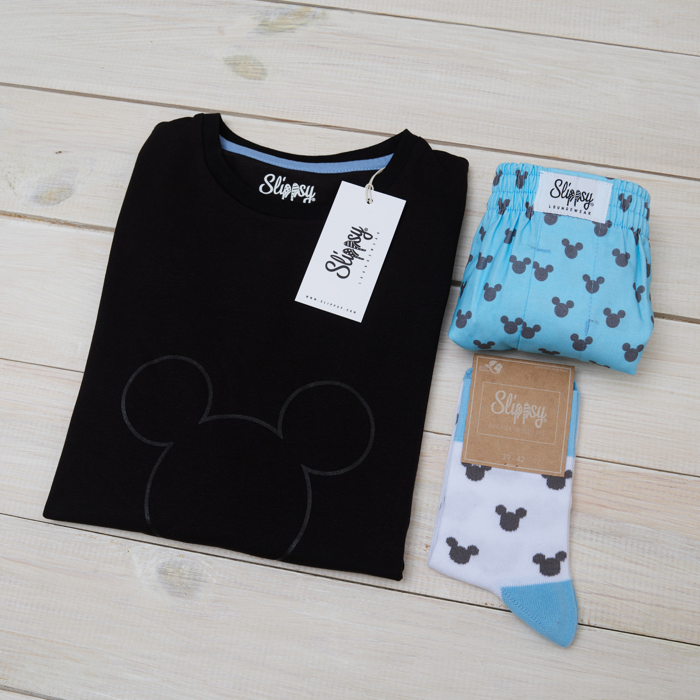 E-shop Slippsy Pánsky set Mickey black