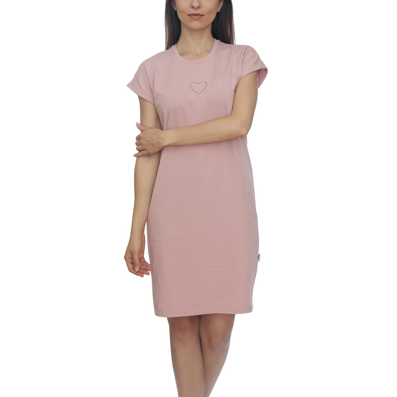 E-shop Slippsy Hearts T- Dress Rose /S