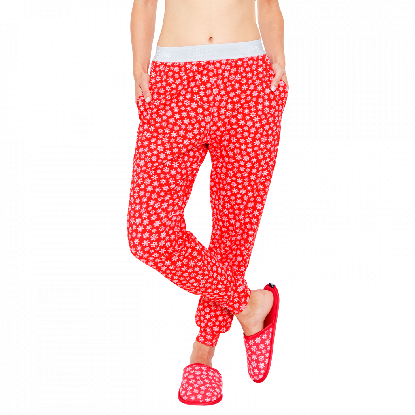 E-shop Slippsy Red girl loungewear nohavice/ XL