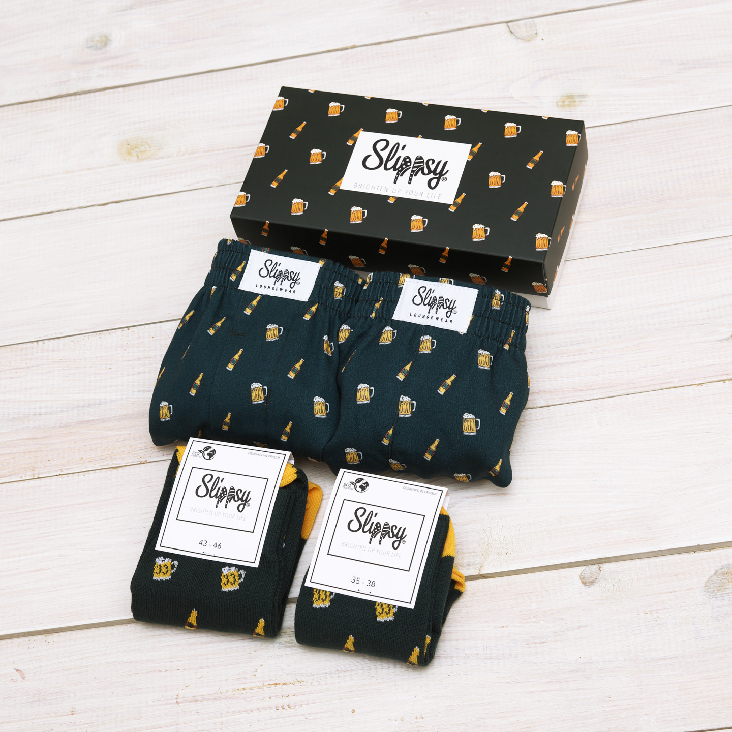 E-shop Slippsy Beer couple set socks